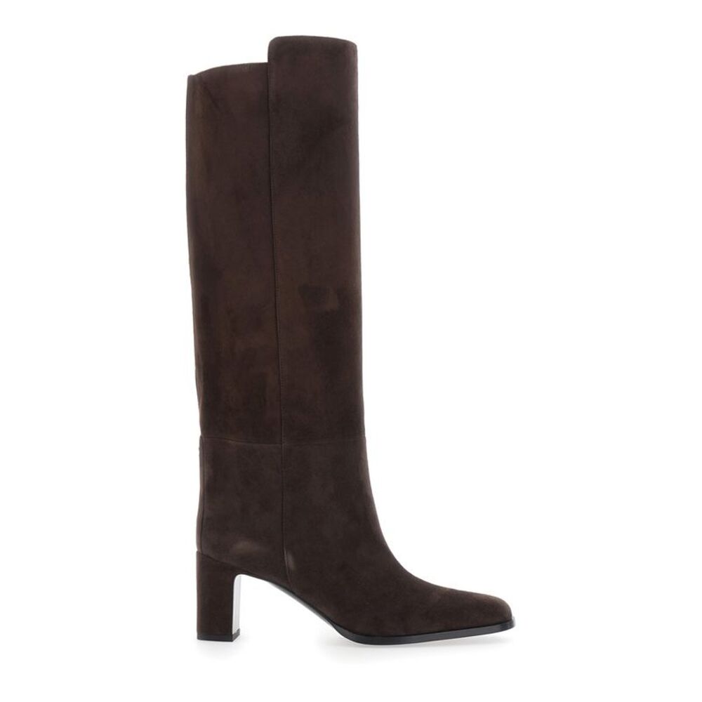 Jimmy Choo Women Caly Kb 65 Boots With High Heel And Leather Sole Brown Women
